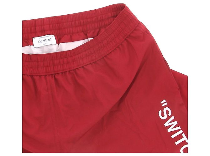 Off White OFF-WHITE Badebekleidung T.International L Polyester Rot - Ansicht 5