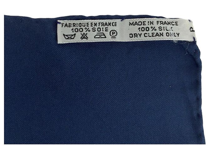 Hermès Bufanda de seda Hermes BRIDES de GALA Azul - vista 2
