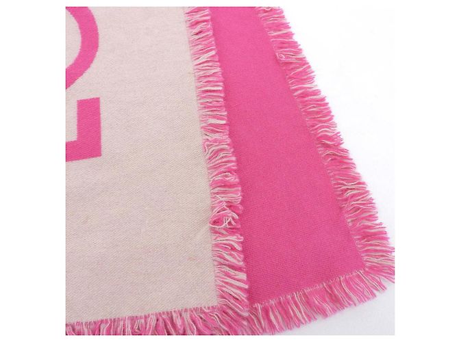 Sciarpa in cashmere e lana Louis Vuitton M71586 Rosa - vista 6