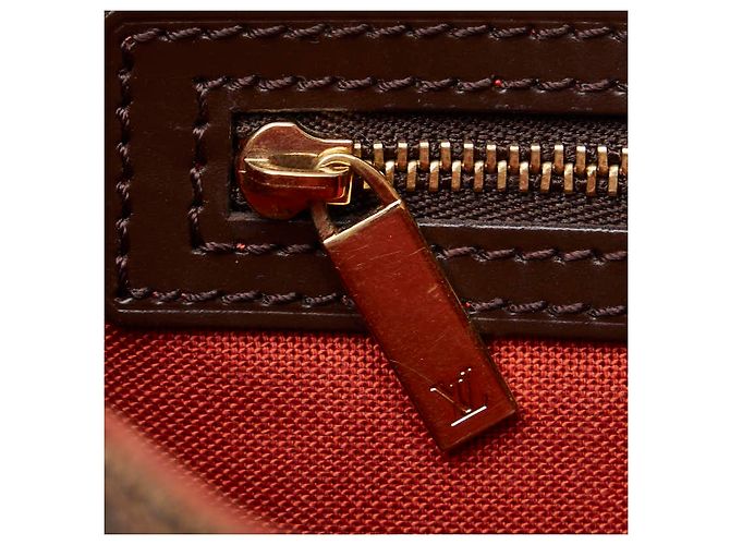 Borsa Louis Vuitton Damier Mini Looping Ordine Speciale Borsa a Spalla N51148 Pelle PVC Marrone - vista 6