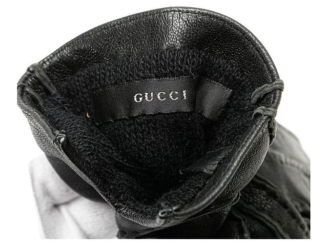 Gucci Leather Horsebit Gloves 603635 - view 4