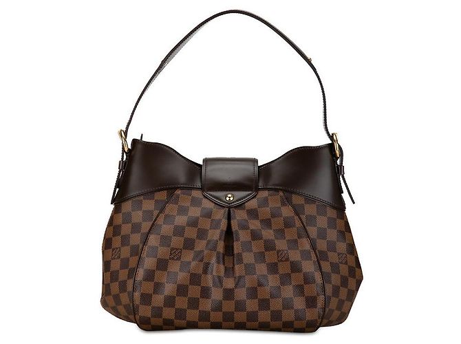 Sac à épaule Louis Vuitton Damier Sistina MM N41541 Marron - vue 3
