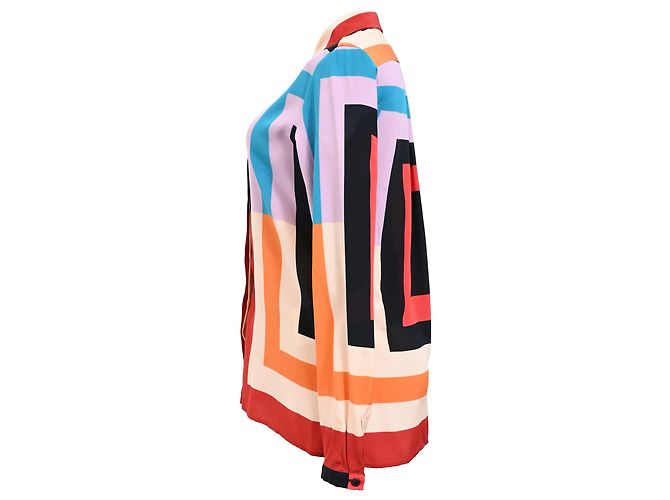 Etro Patterned Long-Sleeve Shirt in Multicolor Polyester Multiple colors - view 2