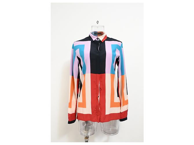 Etro Patterned Long-Sleeve Shirt in Multicolor Polyester Multiple colors - view 6