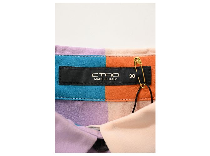 Etro Patterned Long-Sleeve Shirt in Multicolor Polyester Multiple colors - view 9