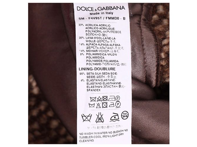 Falda mini plisada Dolce & Gabbana en acrílico marrón Castaño Roja - vista 5