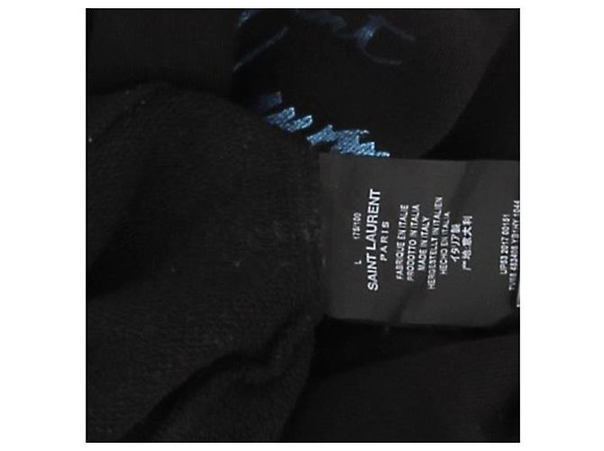 SAINT LAURENT Strickwaren & Sweatshirts T.International L Baumwolle Schwarz - Ansicht 6
