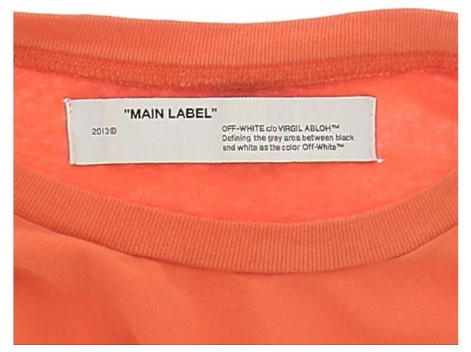 Off White Camisetas OFF-WHITE T.International S Algodón Naranja - vista 6