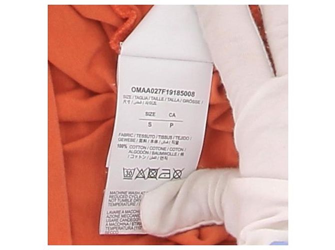 Off White Camisetas OFF-WHITE T.International S Algodón Naranja - vista 7