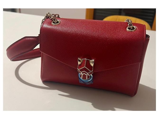 Cartier Mini borsa a catena modello Pantera Grafica Rosso - vista 4