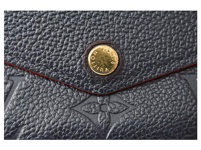 Louis Vuitton Monogram Empreinte Leder Sarah Geldbörse Blau - Ansicht 4