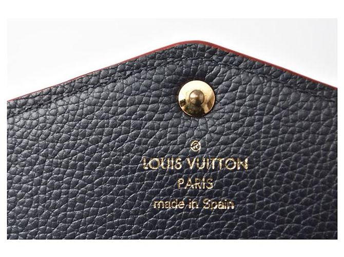 Louis Vuitton Monogram Empreinte Leder Sarah Geldbörse Blau - Ansicht 6