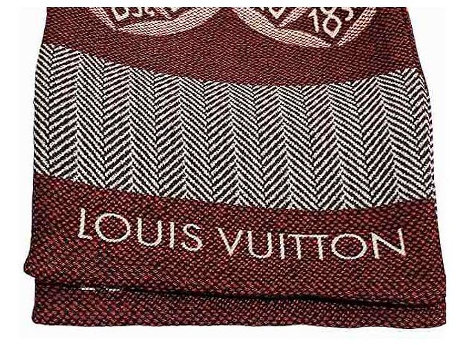 Bufanda de seda Bando Louis Vuitton MP2826 Castaño - vista 6