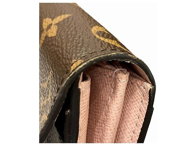 Portafoglio Sarah Monogram Louis Vuitton Marrone - vista 3