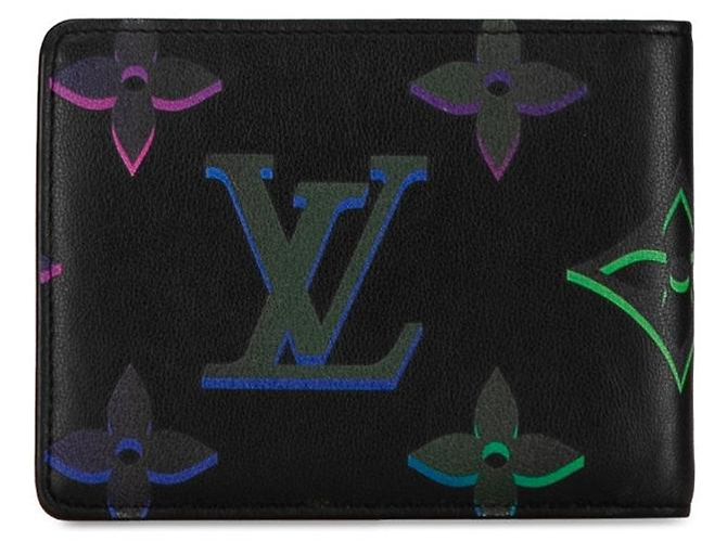 Portafoglio Compatto in Pelle Monogram Louis Vuitton M82297 Nero - vista 3