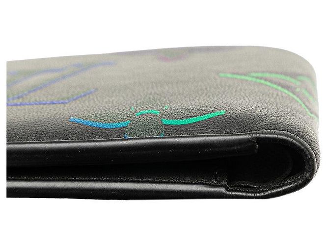 Portafoglio Compatto in Pelle Monogram Louis Vuitton M82297 Nero - vista 5