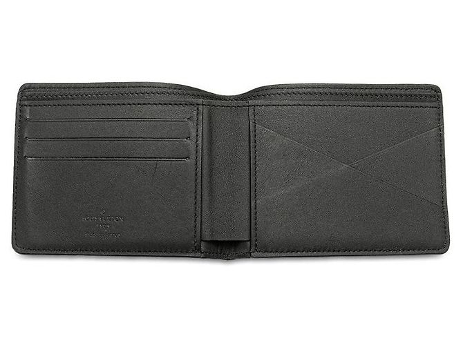 Portafoglio Compatto in Pelle Monogram Louis Vuitton M82297 Nero - vista 6