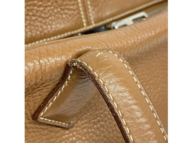 Hermès Borsa tote Hermes Victoria 35 in oro D'oro - vista 10