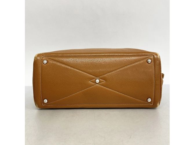 Hermès Borsa tote Hermes Victoria 35 in oro D'oro - vista 3