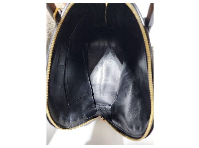 LOUIS VUITTON Alma PM Tasche aus Lammleder Malletage Schwarz/Weiß - Ansicht 14