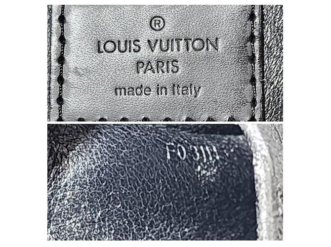 LOUIS VUITTON Alma PM Tasche aus Lammleder Malletage Schwarz/Weiß - Ansicht 19