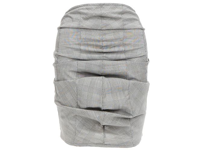 Junya Watanabe 3D Curved Cut Deconstructed Ruched Skirt - view 3