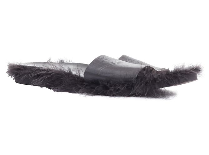 Mules en cuir avec plumes de Simone Rocha - vue 2