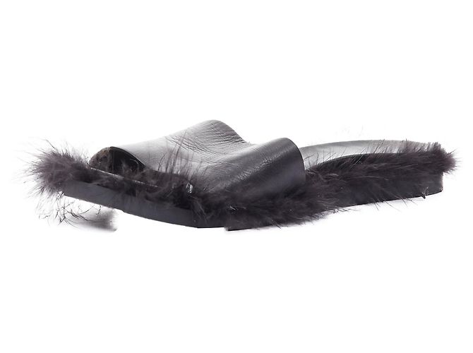 Mules en cuir avec plumes de Simone Rocha - vue 4