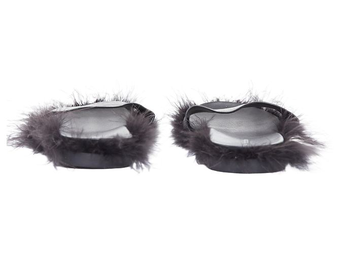 Mules en cuir avec plumes de Simone Rocha - vue 5