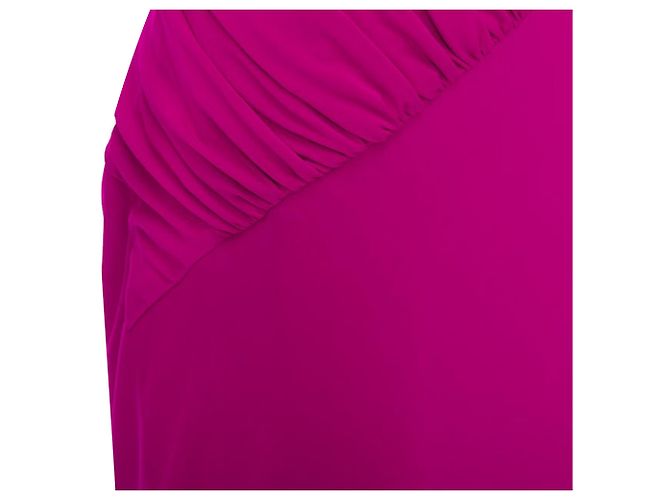 Abito midi drappeggiato con scollo asimmetrico di Donna Karan - vista 2