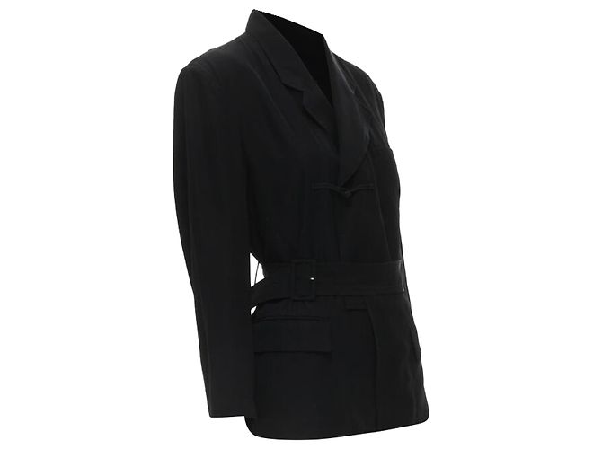 Comme Des Garcons Blazer de dobladillo semi-desprendido en nudo chino Comme des Garçons - vista 3