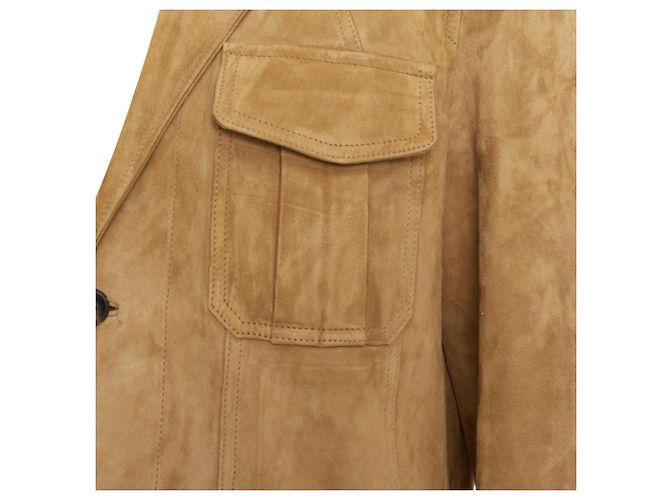 Alfred Dunhill Dunhill Echtes Wildleder Lammleder Utility Blazer Jacke - Ansicht 2