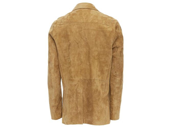 Alfred Dunhill Dunhill Echtes Wildleder Lammleder Utility Blazer Jacke - Ansicht 5