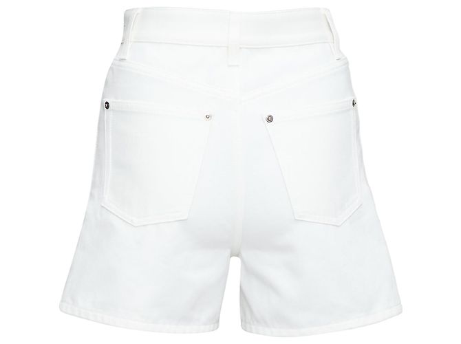 Twist Shorts mini in denim con accento Louis Vuitton Bianco - vista 5