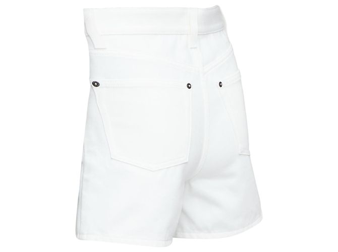 Twist Shorts mini in denim con accento Louis Vuitton Bianco - vista 6