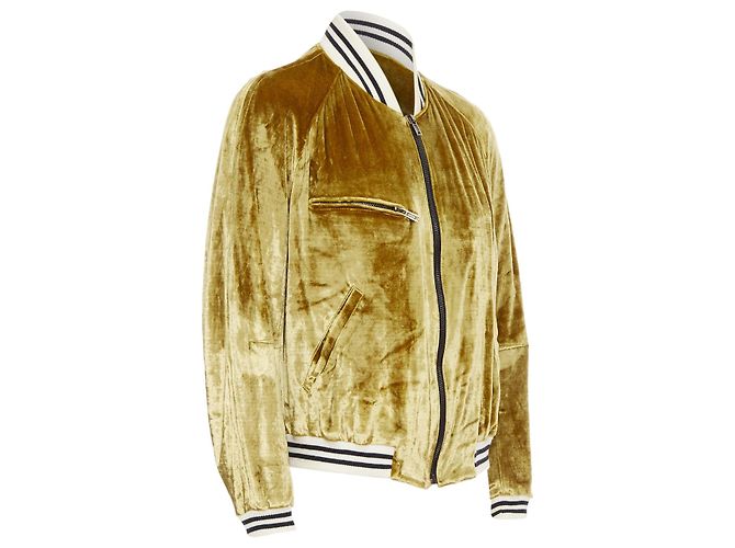 Chaqueta bomber teddy de terciopelo aplastado Haider Ackermann - vista 3