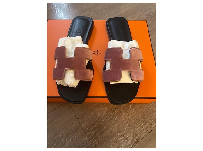 Hermès Oran Sandalen aus Leder rosa Größe 36 Pink - Ansicht 2