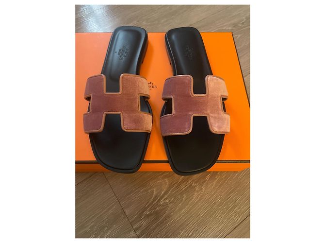 Hermès Oran Sandalen aus Leder rosa Größe 36 Pink - Ansicht 3