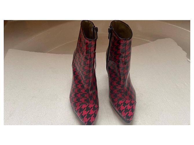 Autre Marque Botines Azurée de charol pata de gallo Multicolor - vista 2