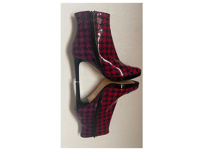 Autre Marque Botines Azurée de charol pata de gallo Multicolor - vista 4