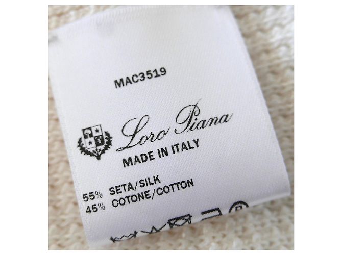 Weißer Waffelstruktur-Pullover von Loro Piana - Ansicht 6