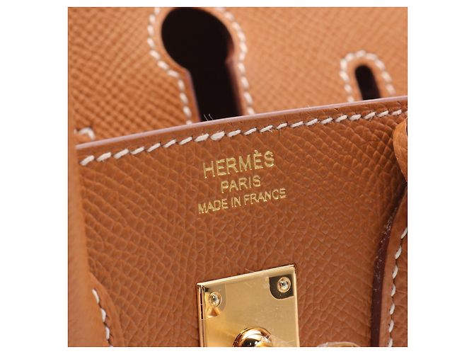 Hermès Sac à main Hermes Birkin Sellier 25 Marron - vue 4
