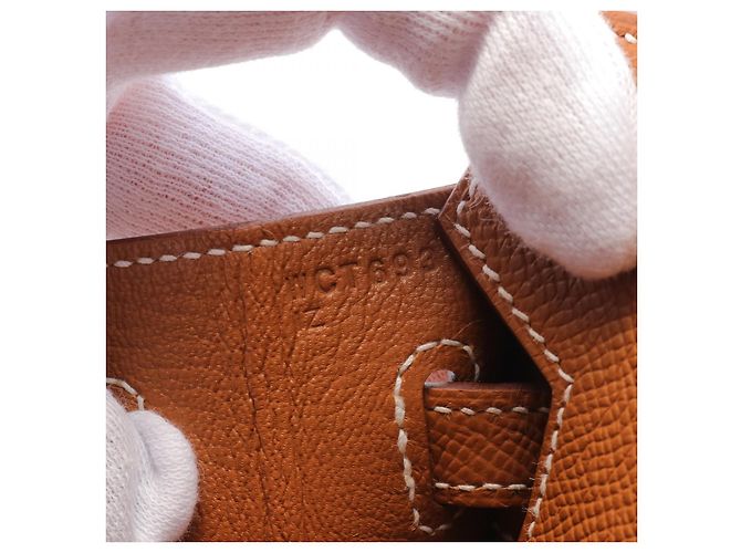Hermès Sac à main Hermes Birkin Sellier 25 Marron - vue 5