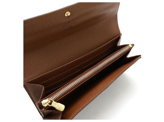 Portefeuille long Monogram Sarah Louis Vuitton M61734 Marron - vue 5