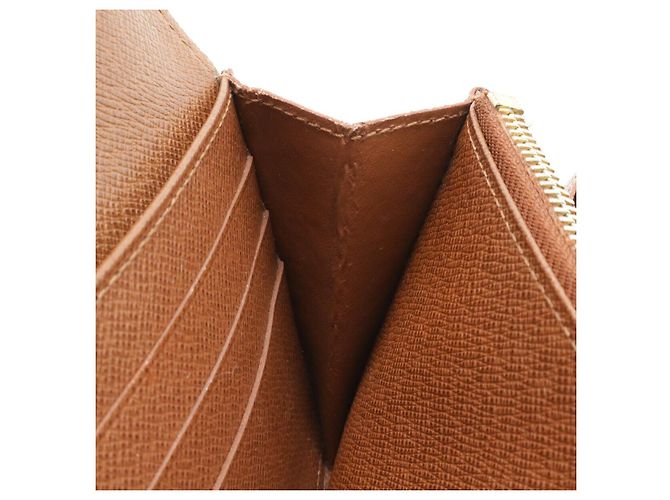Portefeuille long Monogram Sarah Louis Vuitton M61734 Marron - vue 6