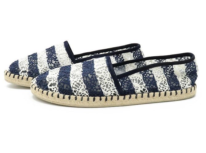 Scarpe flat espadrillas in pizzo Chanel - vista 2