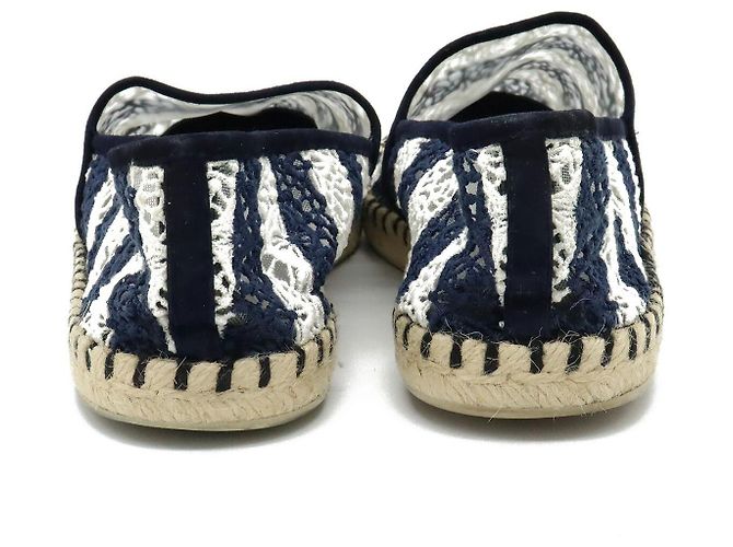 Scarpe flat espadrillas in pizzo Chanel - vista 3