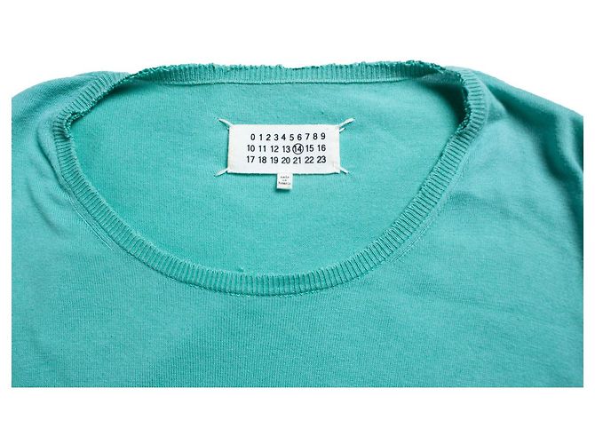 Maison Martin Margiela Maison Margiela, türkisfarbener Pullover Blau Grün - Ansicht 6