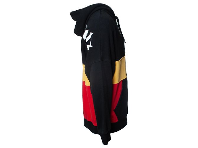Palm Angels, Kapuzen-Cardigan Schwarz Rot Gelb - Ansicht 4