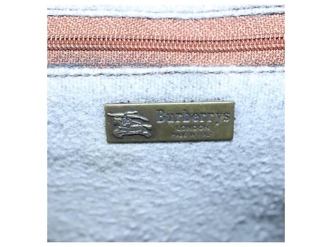 Autre Marque Borsa a mano Burberrys Nova Check PVC Beige Oro Auth 101041 D'oro - vista 18